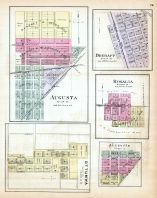 Augusta, Degraff, Rosalia, Ottumwa, Aliceville, Kansas State Atlas 1887